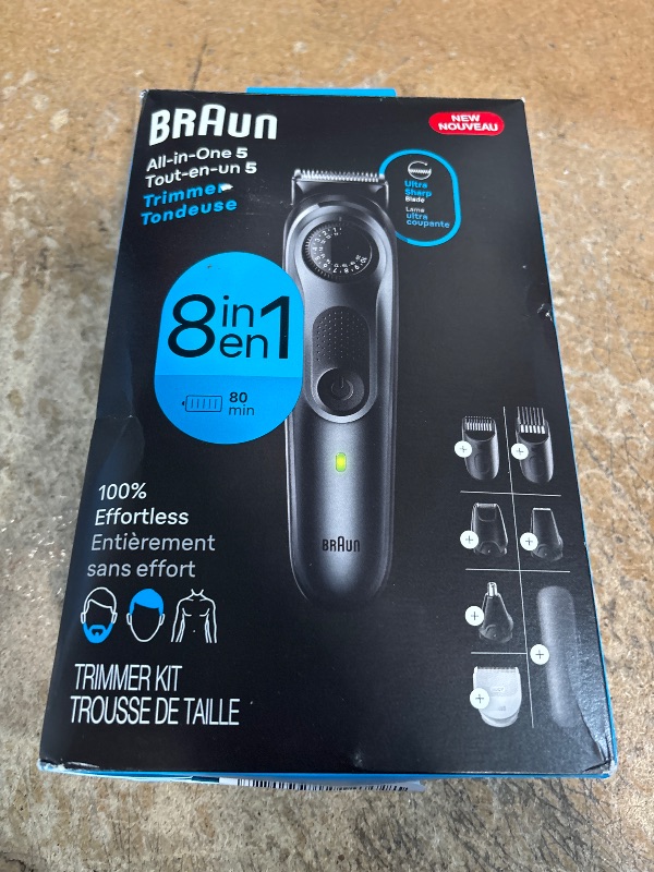 Photo 4 of (READ FULL POST) Braun All-in-One Style Kit Series 5 5471, 8-in-1 Trimmer for Men with Beard Trimmer, Body Trimmer for Manscaping, Hair Clippers & More, Ultra-Sharp Blade, 40 Length Settings, Waterproof Black 10 Piece Set