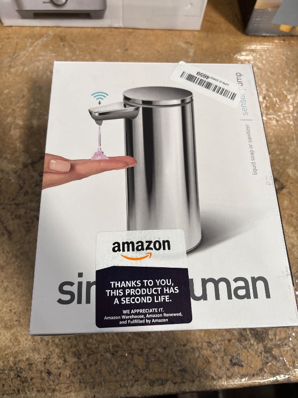 Photo 2 of ***MISSING CHARGER***
simplehuman Rechargeable Sensor Soap Pump, 9 oz