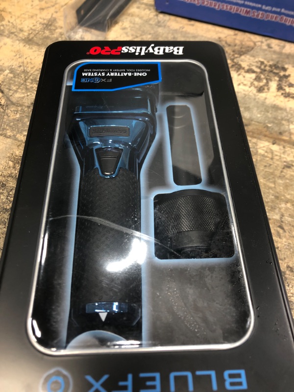 Photo 2 of ****MISSING PORTABLE CHARGER ****BaBylissPRO FXONE BLUEFX Double Foil Shaver