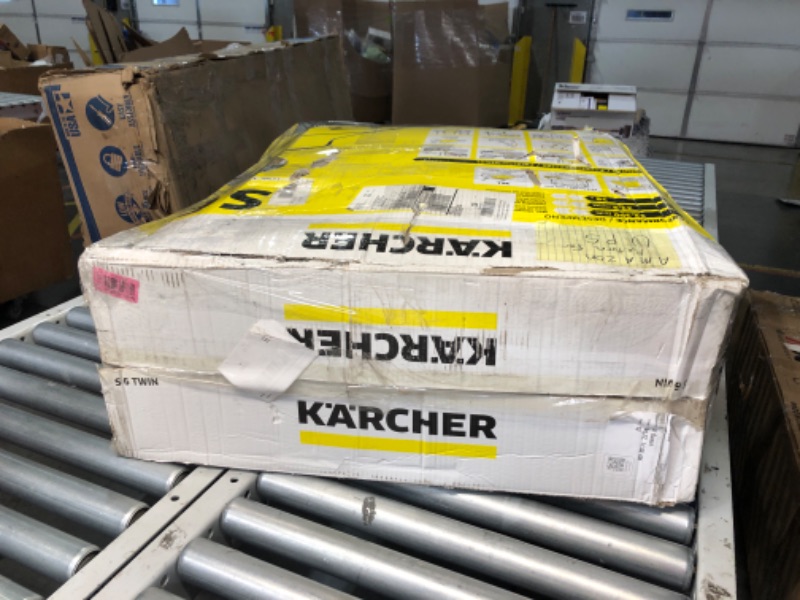 Photo 2 of ***HEAVILY USED AND DIRTY - MISSING PARTS - UNABLE TO VERIFY FUNCTIONALITY - SEE PICTURES***
Kärcher - S 6 Twin Walk-Behind Outdoor Hand Push Floor Sweeper - 10 Gallon Capacity - 33.9" Sweeping Width - Sweeps up to 32,300 Square Feet/Hour