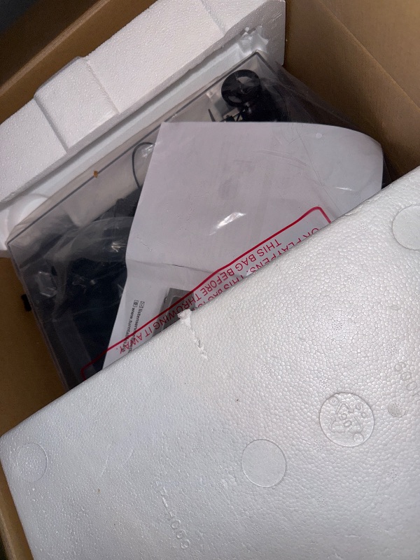 Photo 1 of WOCKODER Vinyl Record Player All-in-1 LP Turntable Built-in Four Speakers HiFi Belt Drive System with Phono Preamp ATN-3600L MM Cartridge BT Wireless Aux-in RCA Line Out Auto Off Black Classic Edition