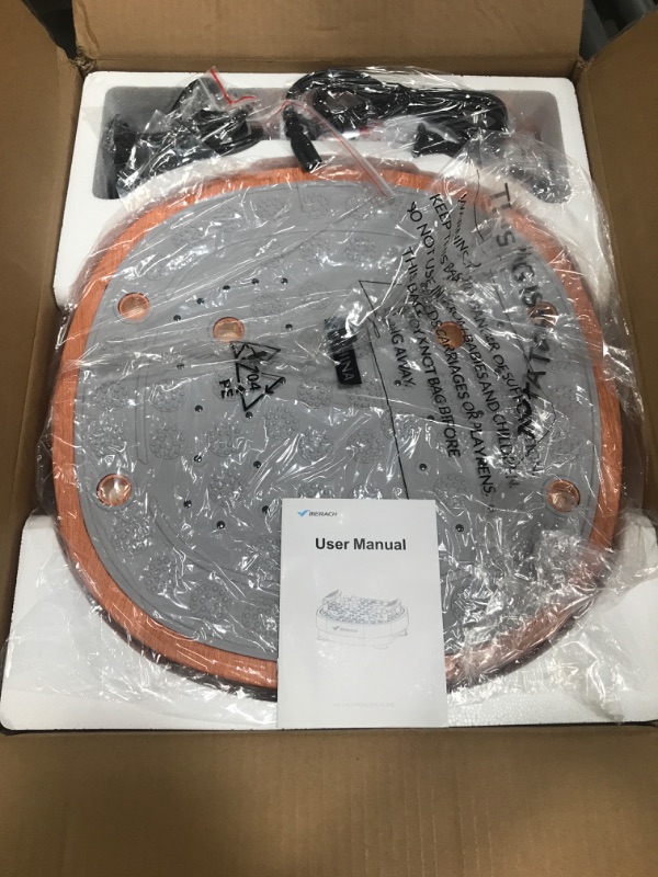 Photo 1 of MERACH Vibration Plate Exercise Machine with Foot Massager, Office Vibrating Plate Exercise Machine for Weight Loss, 0-99 Levels Amplitude and Easy to Store, Acupressure Relieves Leg Fatigue