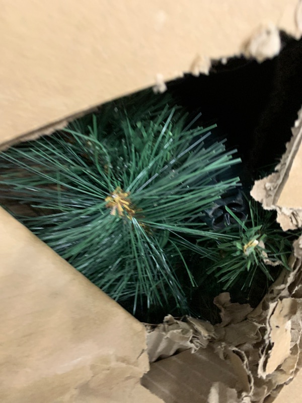 Photo 1 of GREATDAY 7 Foot Artificial Pre-Lit Rotating Christmas Tree with Remote Control and Timer,W/500 Clear LED Lights,1000 Branch Tips PVC&Pine Needles Mix and 360-Degree Rotating Stand with Remote Control