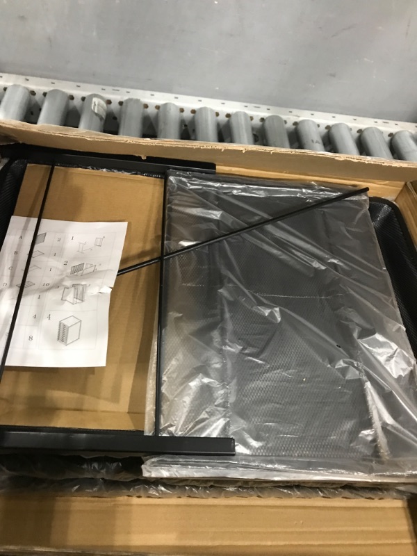 Photo 1 of Natwind Mesh file organizer 10 drawers, Office Supplies Desktop Organizers and Accessories Stationery Storage, Paper Letter Tray, File Binder Organizer for Home Office School,Black