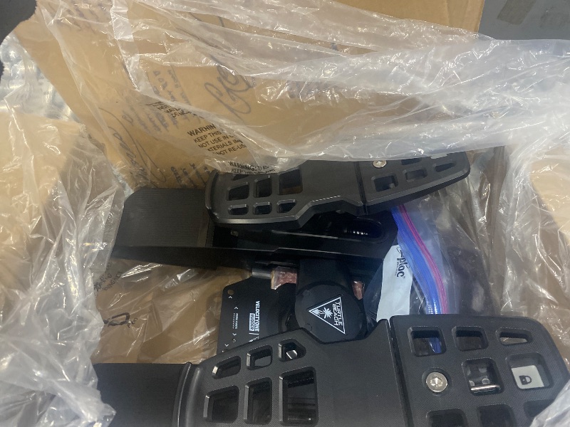 Photo 1 of Turtle Beach VelocityOne Universal Rudder Pedals for Windows 10 & 11 PCs, Xbox Series X, Xbox Series S, and Xbox One Featuring Smooth Rudder Axis, Adjustable Brakes and Pedal Width – Black