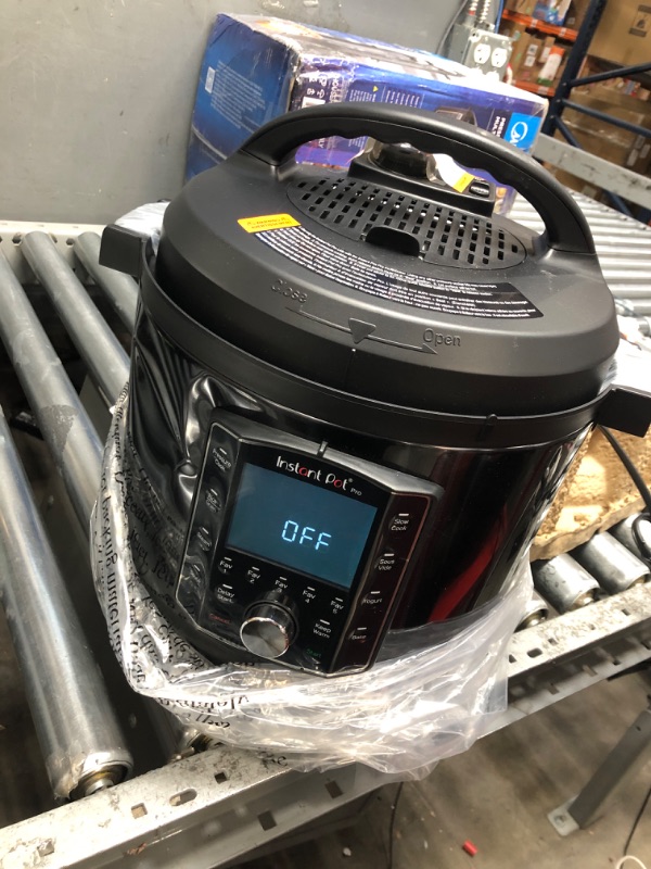 Photo 1 of Instant Pot Pro (8 QT) 10-in-1 Pressure Cooker, Slow Cooker, Rice/Grain Cooker, Steamer, Sauté, Sous Vide, Yogurt Maker, Sterilizer, and Warmer, Includes App With Over 800 Recipes, Black