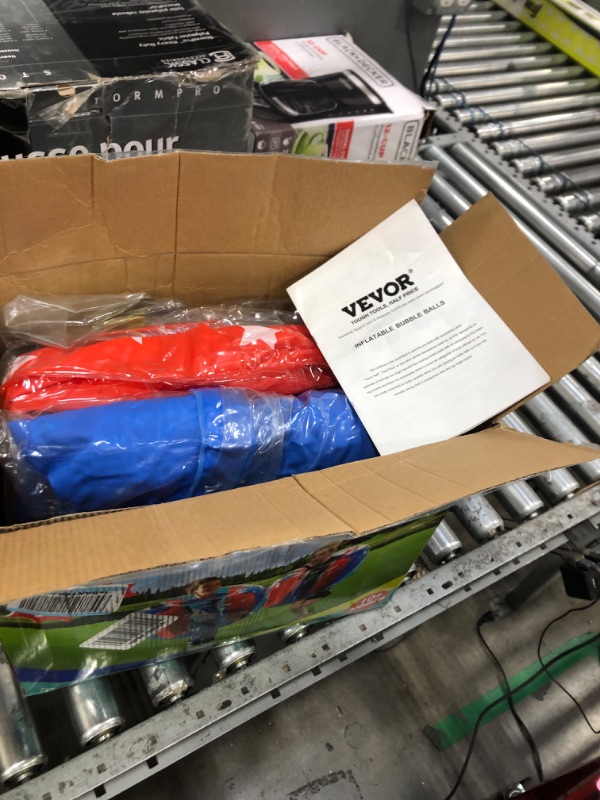 Photo 1 of VEVOR Inflatable Bumper Balls 2-Pack, 4FT/1.2M Body Sumo Zorb Balls for Kids & Teens, Durable PVC Human Hamster Bubble Balls for Outdoor Team Gaming Play, Bumper Bopper Toys for Playground, Yard, Park