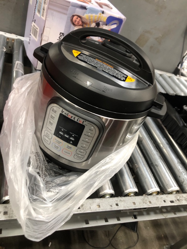 Photo 1 of Instant Pot Duo 7-in-1 Electric Pressure Cooker, Slow Cooker, Rice Cooker, Steamer, Sauté, Yogurt Maker, Warmer & Sterilizer, Includes App With Over 800 Recipes, Stainless Steel, 6 Quart