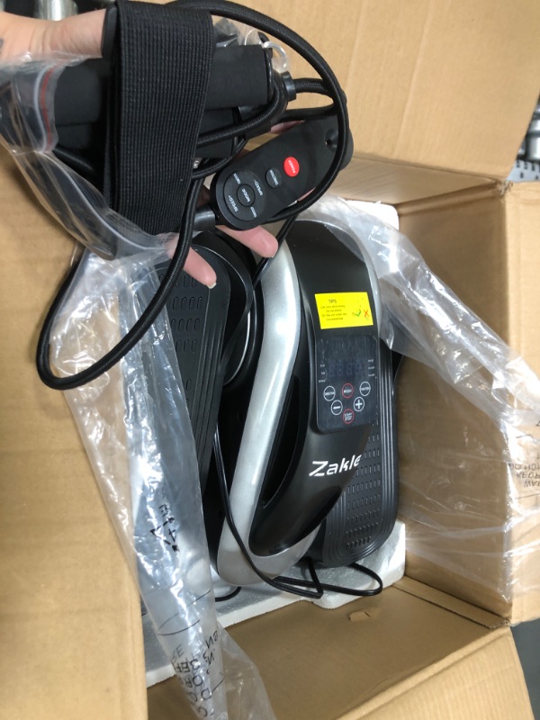 Photo 1 of Zakle Under Desk Elliptical Machine, Ellipse Leg Exerciser w/Remote Control & 12 Adjustable Speeds, Noiseless Seated Pedal Exerciser, Fully Assembled Electric Ellipse Leg Exerciser as Seen on Tv