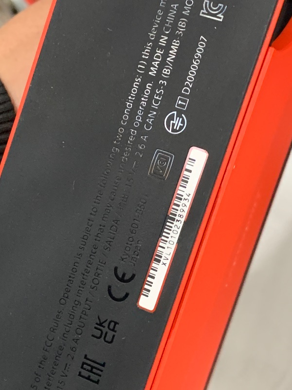Photo 1 of ***SEE NOTES*** 
Nintendo Switch - OLED Model: Mario Red Edition