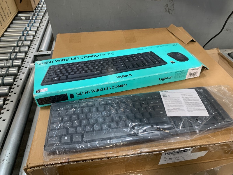 Photo 1 of Logitech MK295 Wireless Mouse & Keyboard Combo with SilentTouch Technology, Full Numpad, Advanced Optical Tracking, Lag-Free Wireless, 90% Less Noise - Graphite