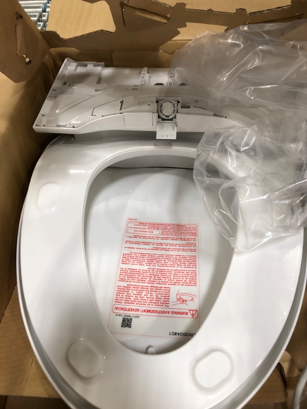 Photo 1 of TOTO WASHLET A2 Electronic Bidet Toilet Seat with Heated Seat and SoftClose Lid, Elongated, Cotton White - SW3004#01