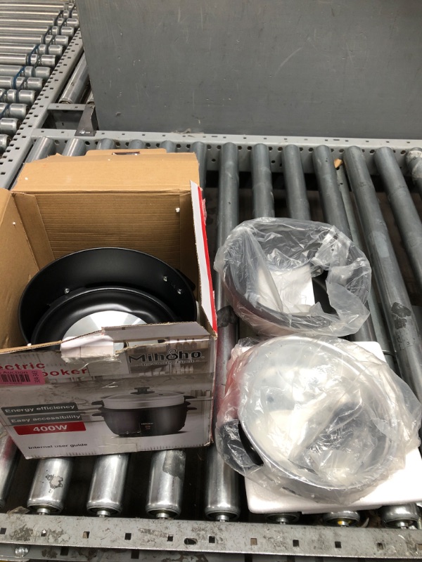 Photo 1 of Rice Cooker, 2L Rice Cooker with Food Steamer, Rice Steamer with Non-Stick Inner Pot Makes Soups, Stews, Grains, Cereals, Keep Warm Feature (Black)