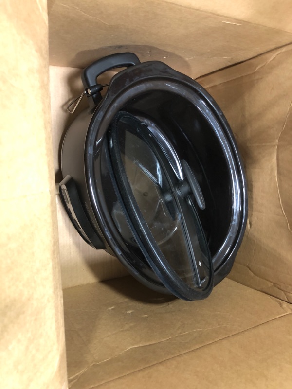 View 2 of BLACK+DECKER 7-Quart Slow Cooker, SCD4007, Chalkboard Exterior, Locking Lid, 3 Heat Settings, Removable Stoneware Crock