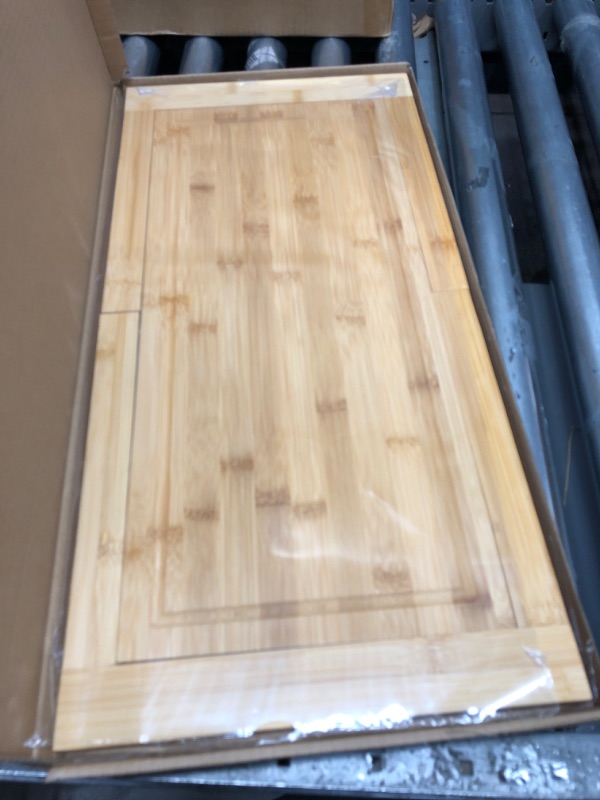 Photo 1 of [2024 UPGRADE] Hifybaty Over The Sink Cutting Board - Expandable Cutting Board Over Sink, Bamboo Cutting Boards with Juice Groove, Kitchen Sink Cutting Board