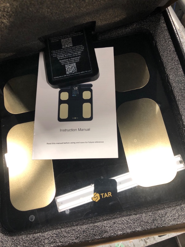 Photo 1 of RunSTAR Scale for Body Weight and Fat Percentage, 8 Electrodes High Precision Digital Scale for BMI 20 Body Composition Measurement, Bathroom Smart Scales with Large Color Display FSA or HSA Eligible