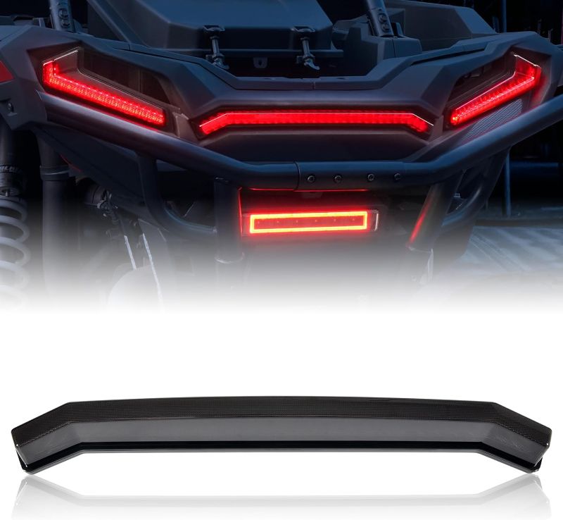 Photo 1 of A & UTV PRO Fang Lights & Rear Center Tail Light Kit for 2014-2018 Polaris RZR XP 1000/ XP4 1000, Front Signature Accent Light with Yellow LED Turn Signal Accessories, Plug-n-Play, Waterproof