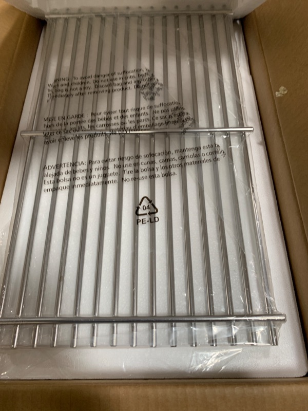 Photo 1 of QuliMetal 18.7" Cooking Grates for Weber Genesis GS4 Genesis II E-410, E-415, E-435, Genesis II LX E-440 Series Gas Grills, Stainless Steel Replacements for Weber 66089 66097