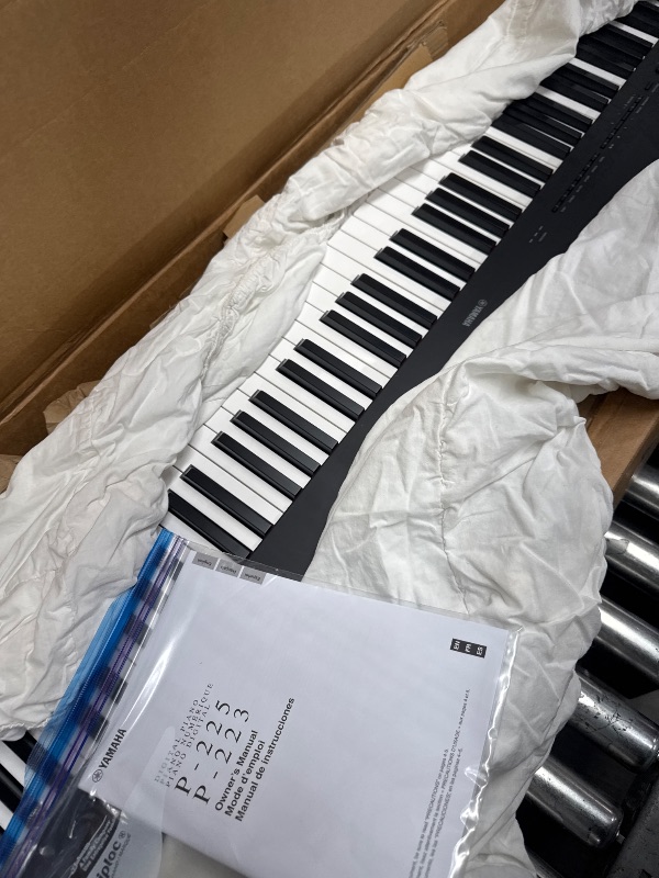 Photo 2 of *accessories missing**Yamaha P225B, 88-Key Weighted Action Digital Piano with Power Supply and Sustain Pedal, Black (P225B)