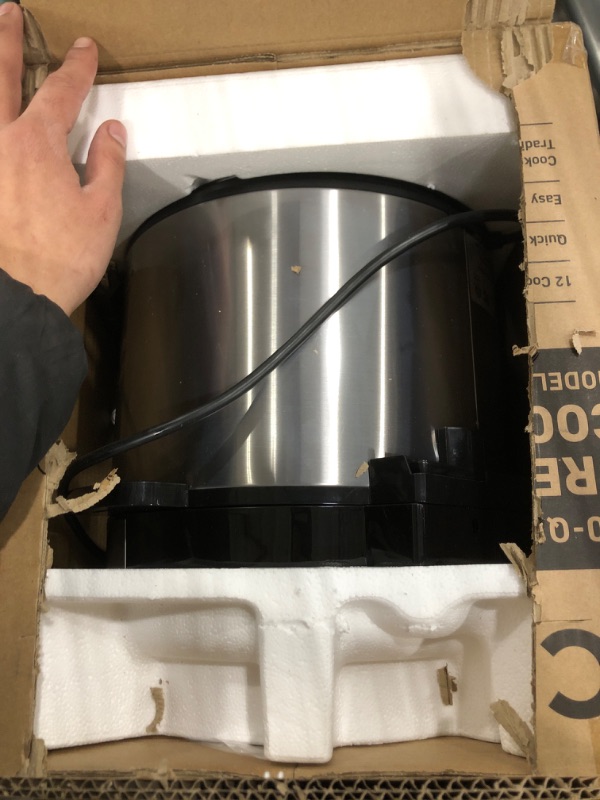 Photo 1 of CARORI 9-in-1 Electric Pressure Cooker 6 Qt, Programmable Multi-Function Cooker with Safer Vent, Olla de Presion, Rice Cooker, Slow Cooker, Steamer, Sauté, Warmer & Sterilizer, 1000W, Stainless Steel