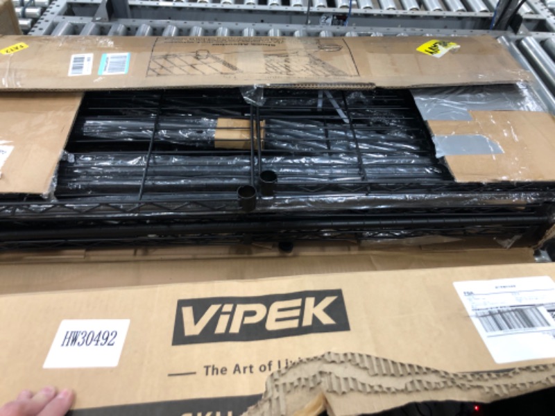 Photo 4 of ***USED - INCOMPLETE - MISSING PARTS***
VIPEK V40 Wire Garment Rack Heavy Duty Clothes Rack for Hanging Clothes, Multi-Functional Bedroom Clothing Rack Freestanding Closet Wardrobe Rack, Max Load 1110lbs, Black