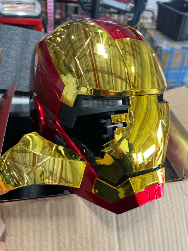 Photo 1 of Iron-Man Helmet, 2025 New Iron-Man Mask with Jarvis Voice & Remote&Touch Controlled Open/Close