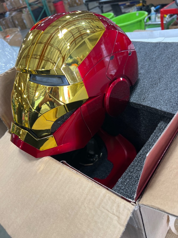 Photo 1 of Iron-Man Helmet, 2025 New Iron-Man Mask with Jarvis Voice & Remote&Touch Controlled Open/Close