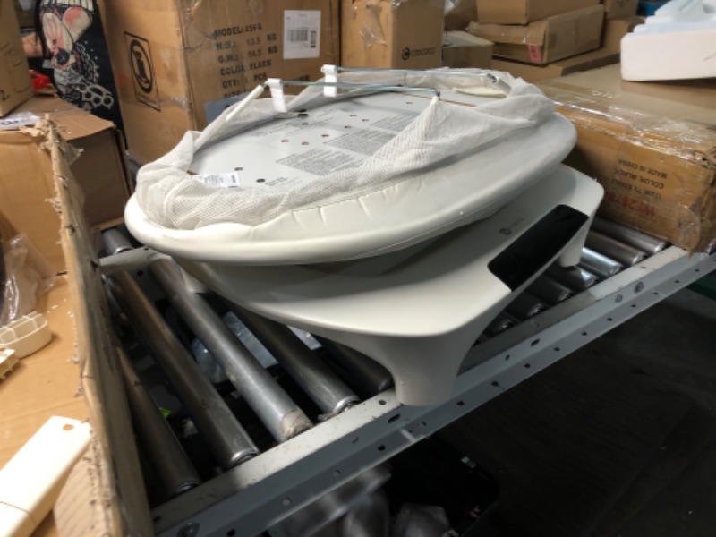 Photo 1 of ***DAMAGED - MOTOR BROKEN - DOESN'T WORK PROPERLY - SEE PICTURES***
4moms MamaRoo Sleep Bassinet, Supports Baby's Sleep with Adjustable Features - 5 Motions, 5 Speeds, 4 Soothing Sounds and 2 Heights