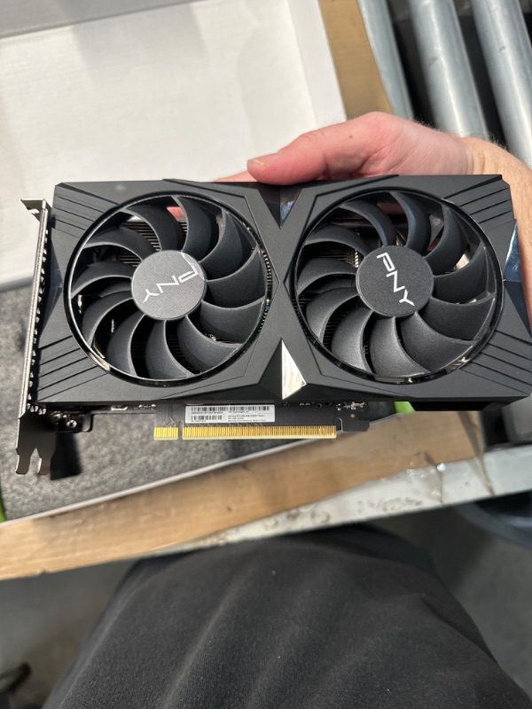 Photo 5 of (FAIR) PNY GeForce RTX™ 4060 8GB Verto™ Dual Fan Graphics Card DLSS 3 (128-bit, PCIe 4.0, GDDR6, HDMI/DisplayPort, Supports 4k, 2 Slot)
