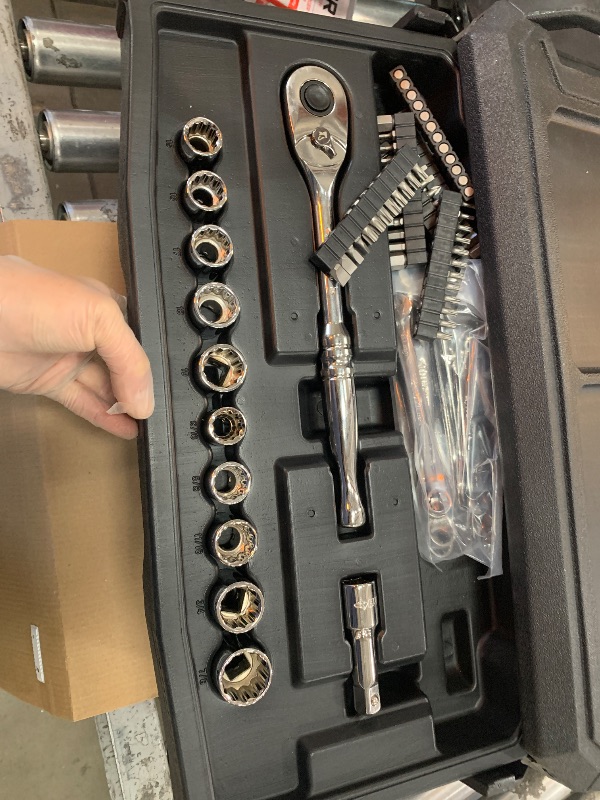 Photo 1 of *****MISSING PARTS ***** Husky Mechanics Tool Set (270-Piece) Husky #   # 1008832475MISSING PARTS