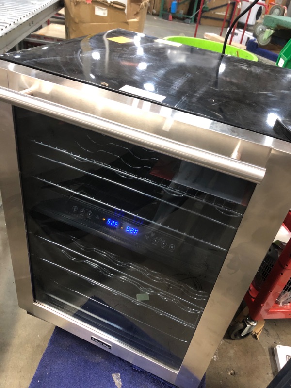 Photo 2 of ***NONREFUNDABLE - DAMAGED - DOESN'T COOL - SEE COMMENTS***
Magic Chef 44 Bottle Dual Zone Wine Cooler in Stainless Steel