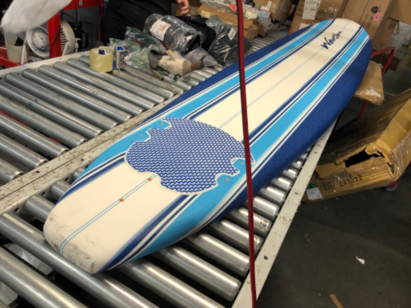 Photo 5 of ***USED - DAMAGED - LIKELY MISSING PARTS - SEE PICTURES***
Wavestorm 9' Classic Pinline Surfboard,WS18-SRF110-PIN-A