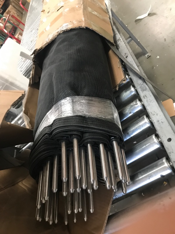 Photo 1 of VEVOR Pool Fence, 4 x 96 FT Pool Fences for Inground Pools, Removable Pool Fencing, Easy DIY Installation Swimming Pool Fence, 340gms Teslin PVC Mesh, Pool Safety Fence, Black