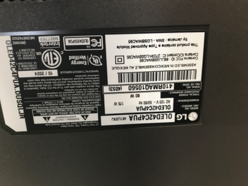 Photo 1 of LG 42-Inch Class OLED evo C4 Series Smart TV 4K Processor Flat Screen with Magic Remote AI-Powered with Alexa Built-in (OLED42C4PUA, 2024)