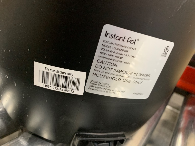 Photo 1 of Instant Pot RIO, 7-in-1 Electric Multi-Cooker, Pressure Cooker, Slow Cooker, Rice Cooker, Steamer, Sauté, Yogurt Maker, & Warmer, Includes App With Over 800 Recipes, 6 Quart