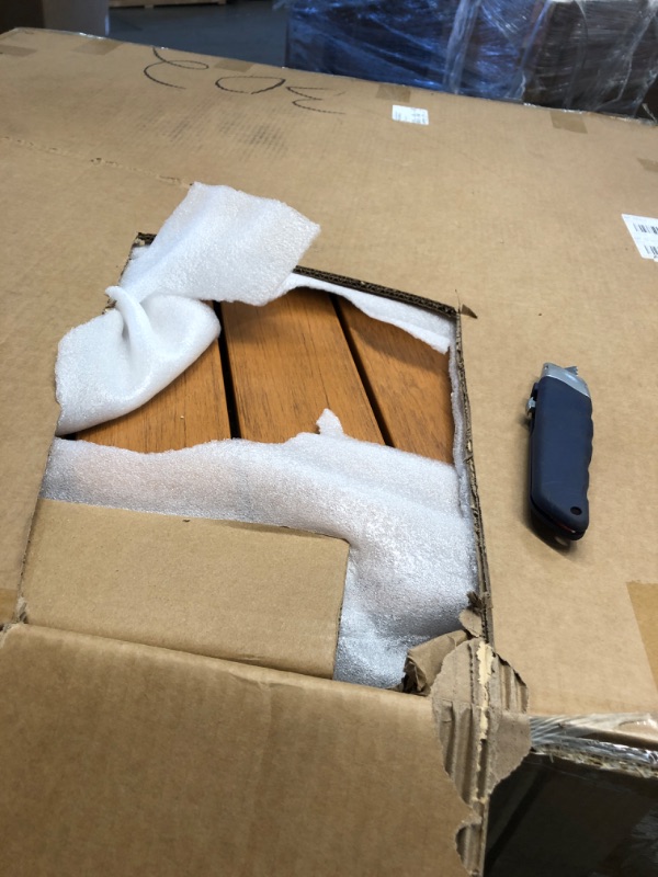 Photo 1 of YITAHOME 5 Pieces Outdoor Patio Dining Table Chair Set,Wicker Patio Dining Set,Outdoor Rattan Dining Table Set for Patio, Backyard, Balcony, Garden (with Umbrella Hole), Beige