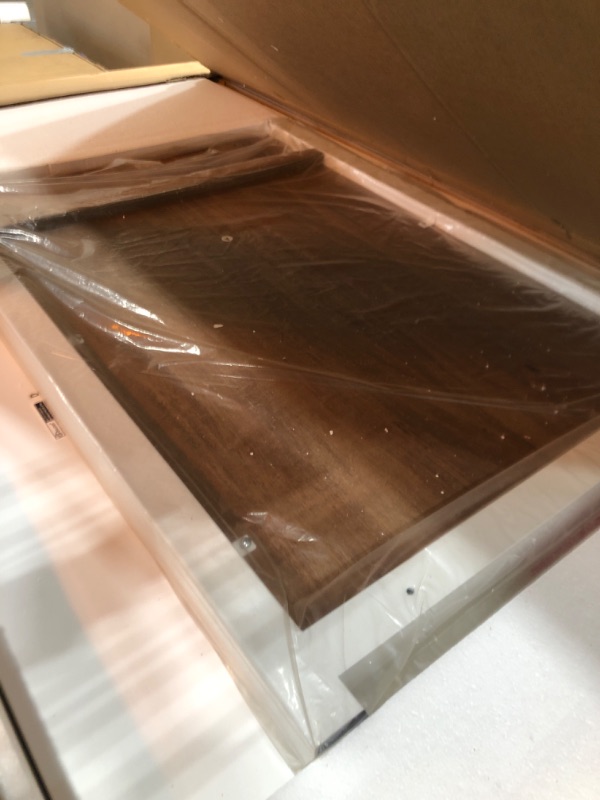 Photo 1 of Sauder Craft Pro Series Work Table with Drawers/Pantry cabinets, Sindoori Mango Finish