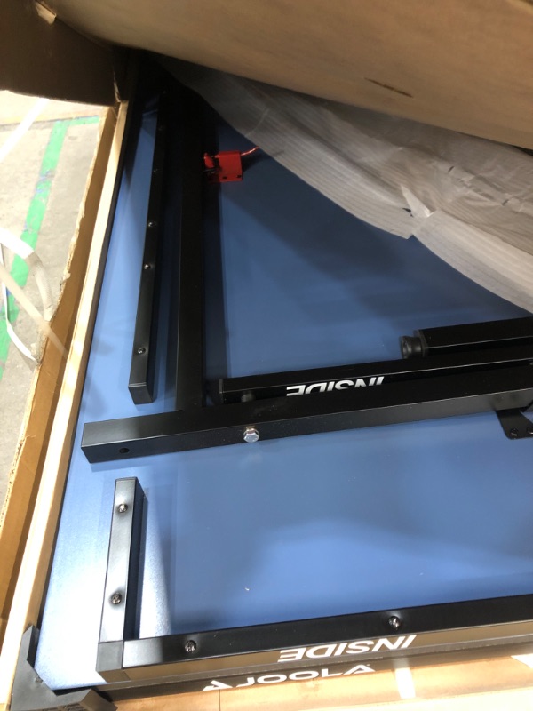 Photo 1 of JOOLA Inside Professional MDF Indoor Ping Pong Table with Quick Clamp Table Tennis Net and Post Set - 10 Minute Easy Assembly - Tournament Quality - Foldable with Single Player Playback Mode