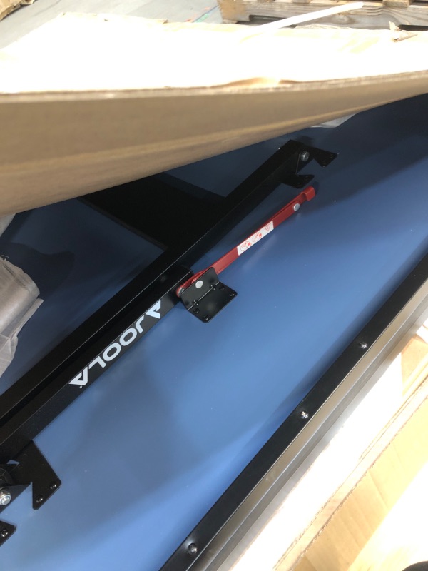 Photo 1 of JOOLA Inside Professional MDF Indoor Ping Pong Table with Quick Clamp Table Tennis Net and Post Set - 10 Minute Easy Assembly - Tournament Quality - Foldable with Single Player Playback Mode