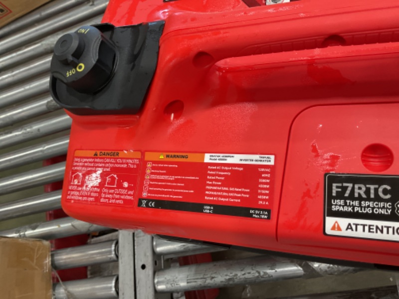 Photo 1 of ERAYAK 4500W Tri-Fuel Portable Inverter Generator for Home Use,for Camping Outdoor Emergency Power Backup, Transfer Switch Ready Gas, Propane, and Natural Gas Powered, EPA Compliant with CO Alert