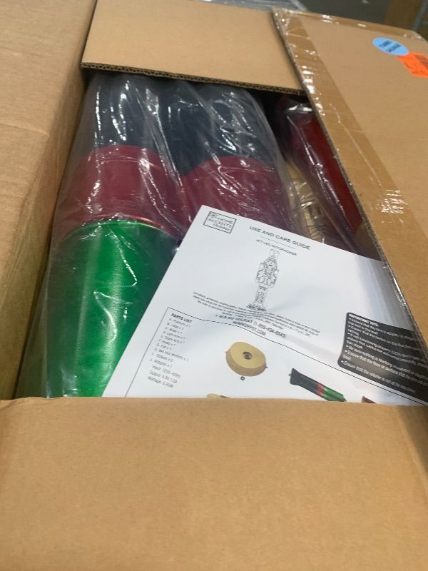 Photo 1 of Home Accents Holiday 6 ft. LED Red and Green Nutcracker Holiday Yard Decoration 24SV24658