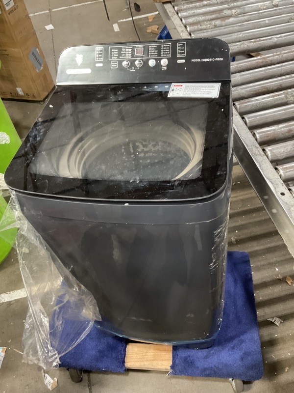 Photo 1 of (UNABLE TO TEST)-SEE CLERK NOTESBINMIT Portable Washing Machine 17.64Lbs Capacity Full-Automatic Portable Laundry Washer With LED Display, 10 Programs Drain Pump, Child Lock, for RV Camping, Apartment, Dorm, Dark-Grey