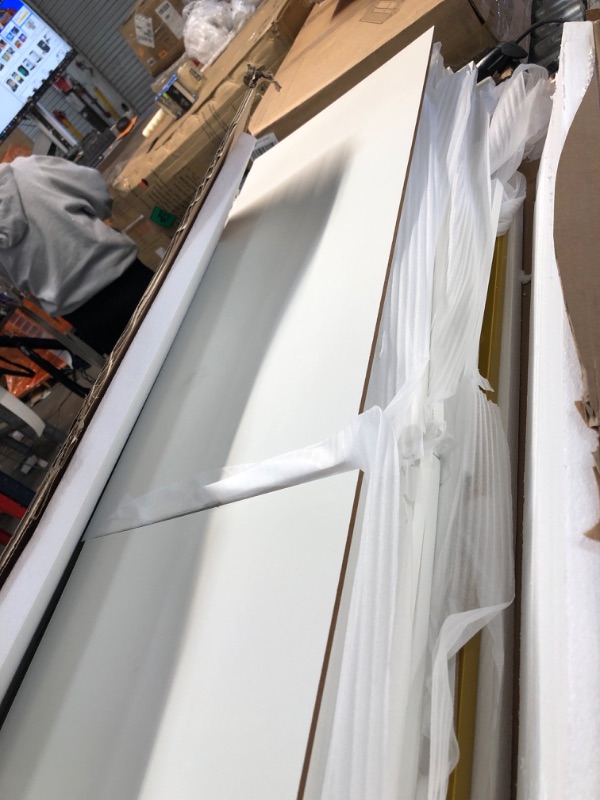 Photo 1 of Tribesigns Luxury Buffet Cabinet with Storage, 59 Inch Kitchen Sideboard Cabinet with 4 Doors, Coffee Bar Cabinet Storage Cabinet for Dining Room, Living Room, White and Gold