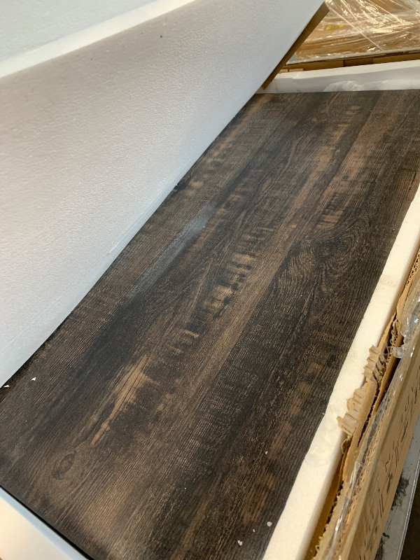 Photo 1 of YITAHOME Coffee Table Farmhouse Coffee Table with Storage Rustic Wood Cocktail Table,Square Coffee Table for Living Meeting Room with Half Open Storage Compartment,Light Brown