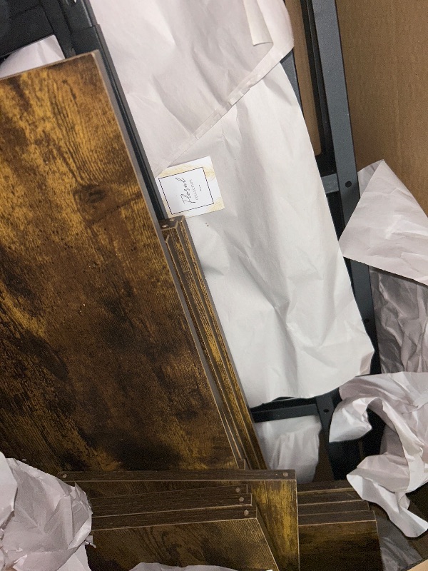 Photo 1 of NUMENN Triple Column 5 Tier Bookshelf, Bookcase with 14 Open Display Shelves, Adjustable Rustic Industrial Style Book Shelves, Modern Bookshelves for Bedroom, Living Room and Home Office, Vintage