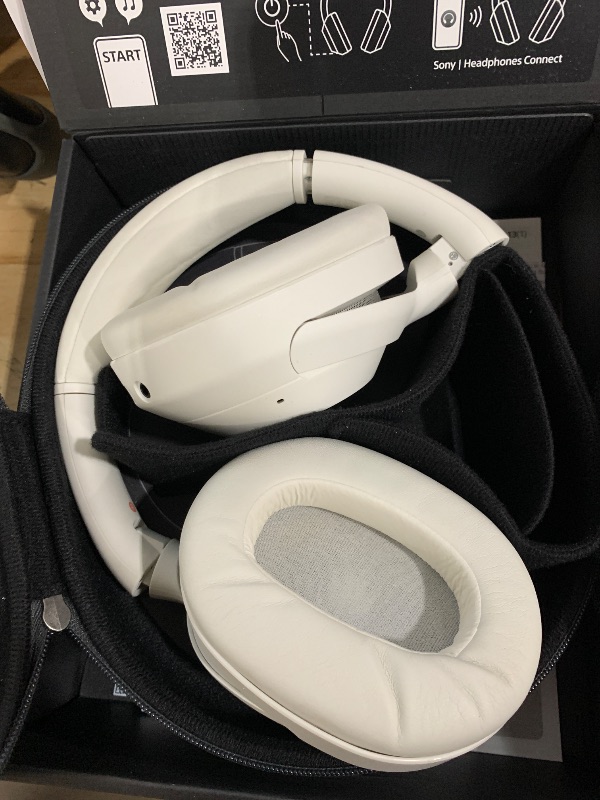 Photo 2 of Sony ULT WEAR Over-Ear Noise Cancelling Bluetooth Headphones with Alexa Built-in, Comfortable Design, 30-Hour Battery, Massive Bass, Off White