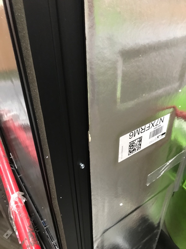 Photo 1 of (MINOR DAMAGE) 
NORCOLD INC N7XFR Polar N7X Series 2-Way AC/LP RV Refrigerator with Fan - 7 cu. ft., Black, RH Door