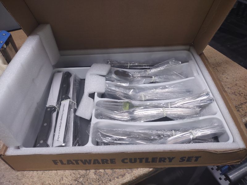 Photo 1 of Flatware Cutlery Set Silverware Set for 8, 40 Piece Heavy Duty Stainless Steel Flatware Utensils Cutlery Set Including Steak Knife Fork and Spoon, Dishwasher Safe
Guangzhou Baomei Network Technology model DC11