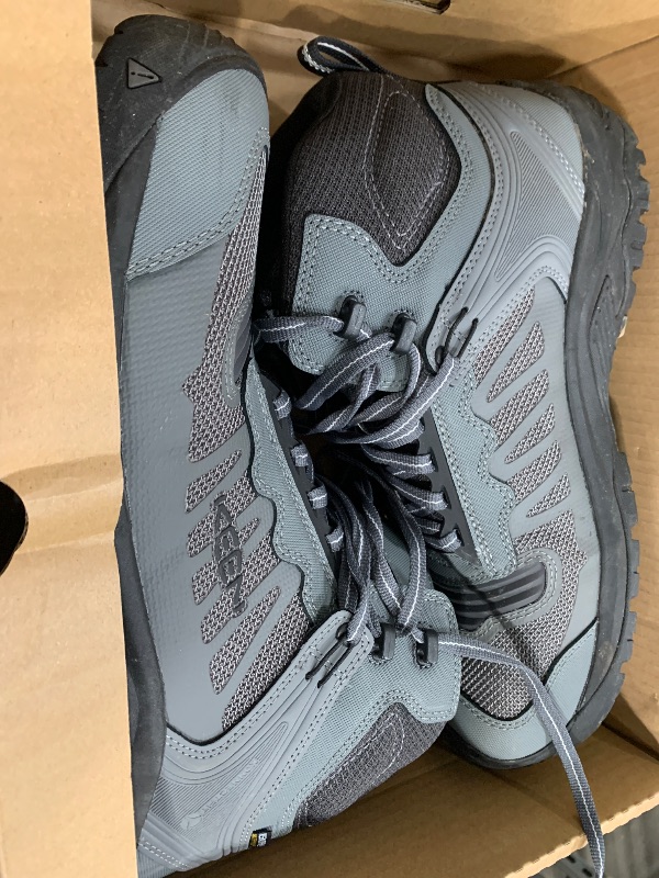 Photo 1 of KEEN Utility Men's Reno Mid Height Composite Toe Flexible Waterproof Athletic Work Boots, Magnet/Black, 13 Wide