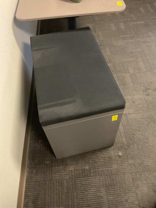 Photo 1 of Metal 2 drawer cabinet with cushioned top